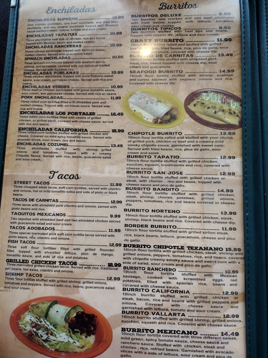 Menu Los Portales Mexican Restaurant-2