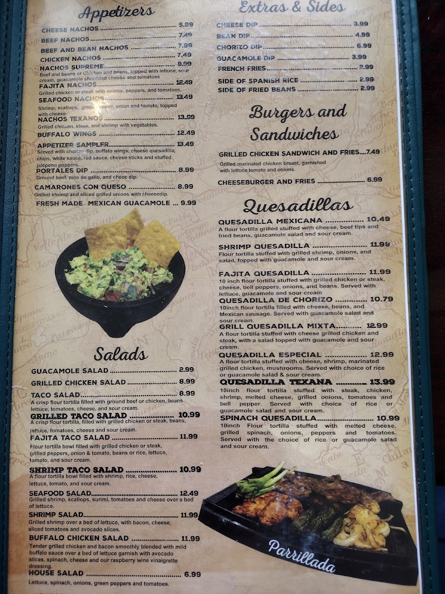 Menu Los Portales Mexican Restaurant-4