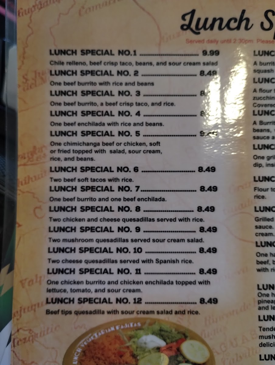 Menu Los Portales Mexican Restaurant-5