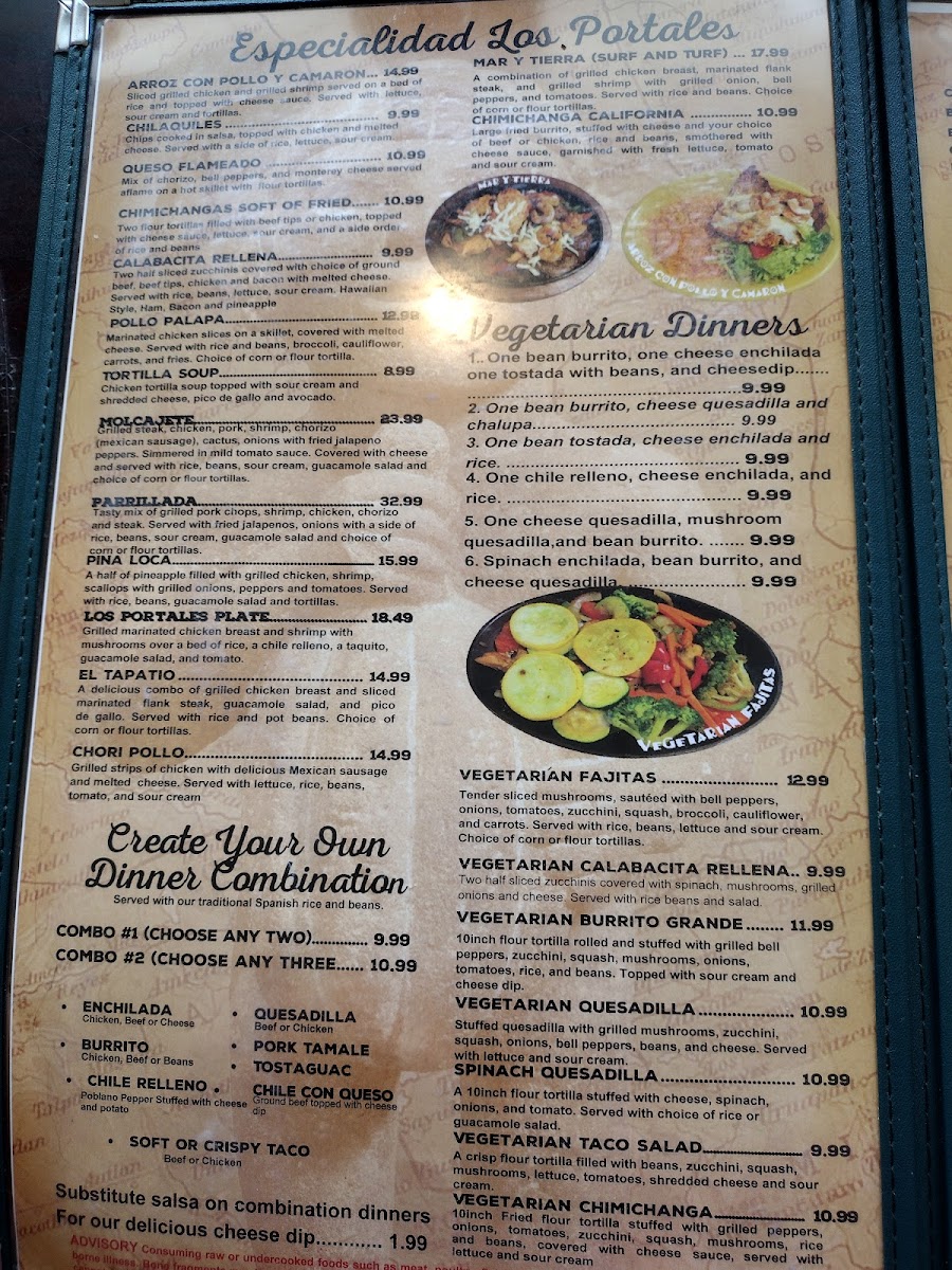 Menu Los Portales Mexican Restaurant-7